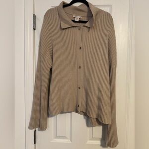 Sincerely Jules Taupe Ribbed Sweater
